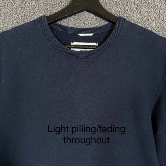 Reigning Champ Cotton Crewneck Pullover Sweatshirt - Men's Size M - Blue - Picture 2 of 9